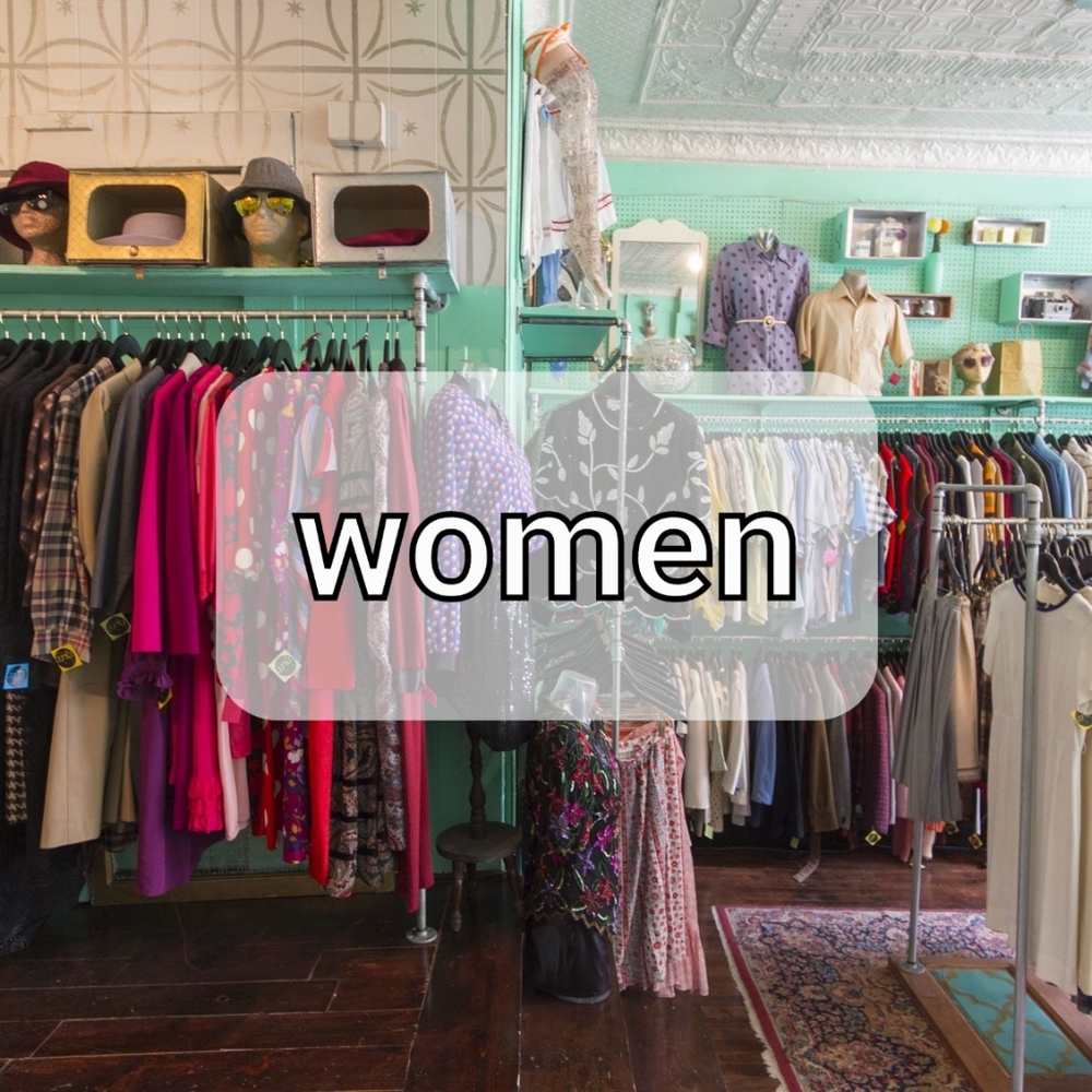 women's clothing + accessories